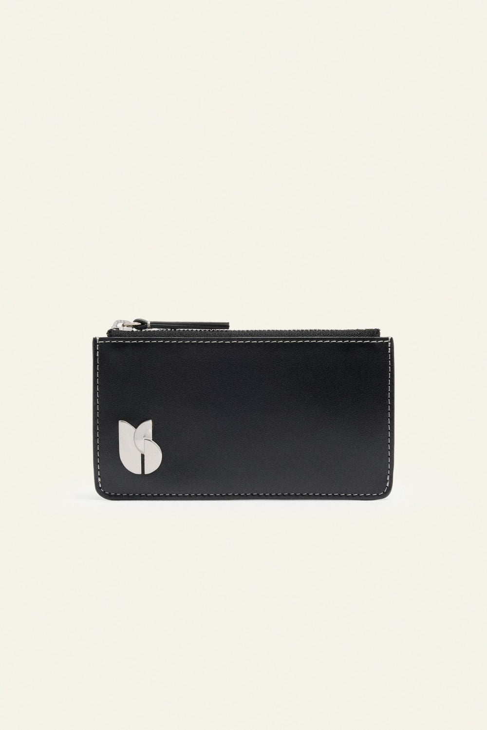 Zipped Card Holder Sign Noir