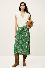 Flowing Midi Skirt Annie Vert