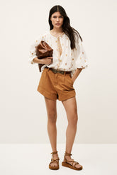 Pleated Loose-Fitting Shirt Daphne Ecru