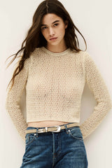 Long-Sleeved Pullover Ponia Blanc