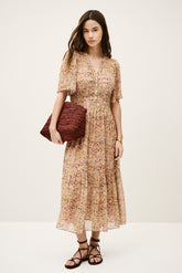 Short-Sleeved Dress Lariol Rose