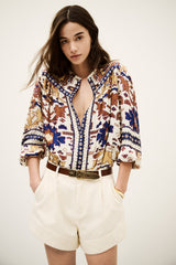 Loose-Fit Shorts Roma Ecru