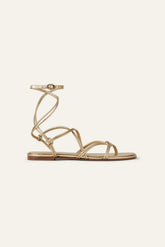 Strappy Open Sandals Cegane Gold