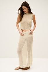 Lace-look top