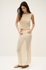 Lace-look top