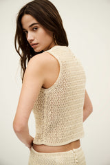 Lace-look top