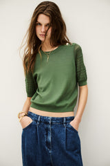 Short-Sleeved Pullover Shirley Vert