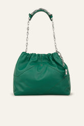 Leather Tote Bag June Green
