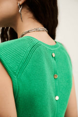 Sleeveless Top Esma Vert