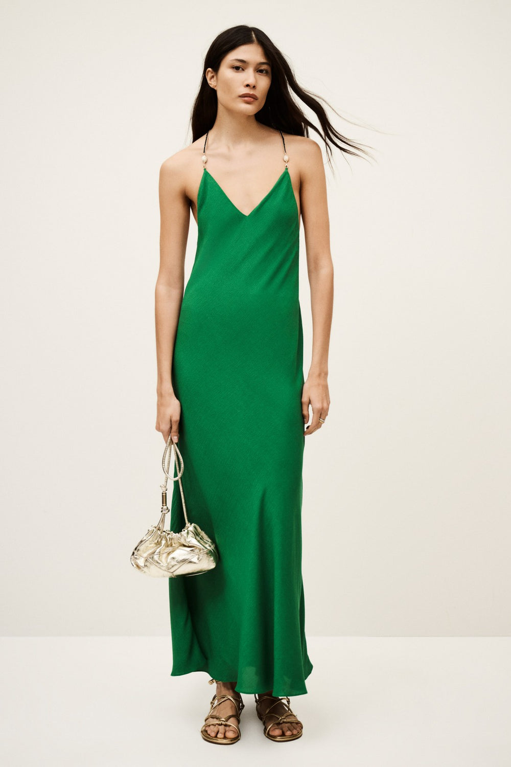 Midaxi-Length Dress Hany Vert