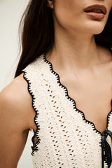 Knitted Cardigan Samia Ecru