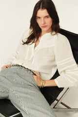 Long-Sleeved Shirt Yilla Ecru