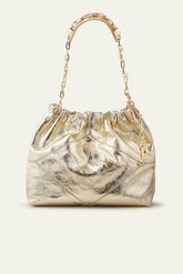Leather Tote Bag June Beige