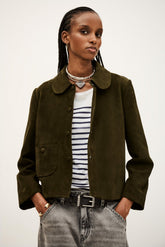 Straight-Cut Jacket Milas Kaki
