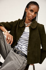 Straight-Cut Jacket Milas Kaki