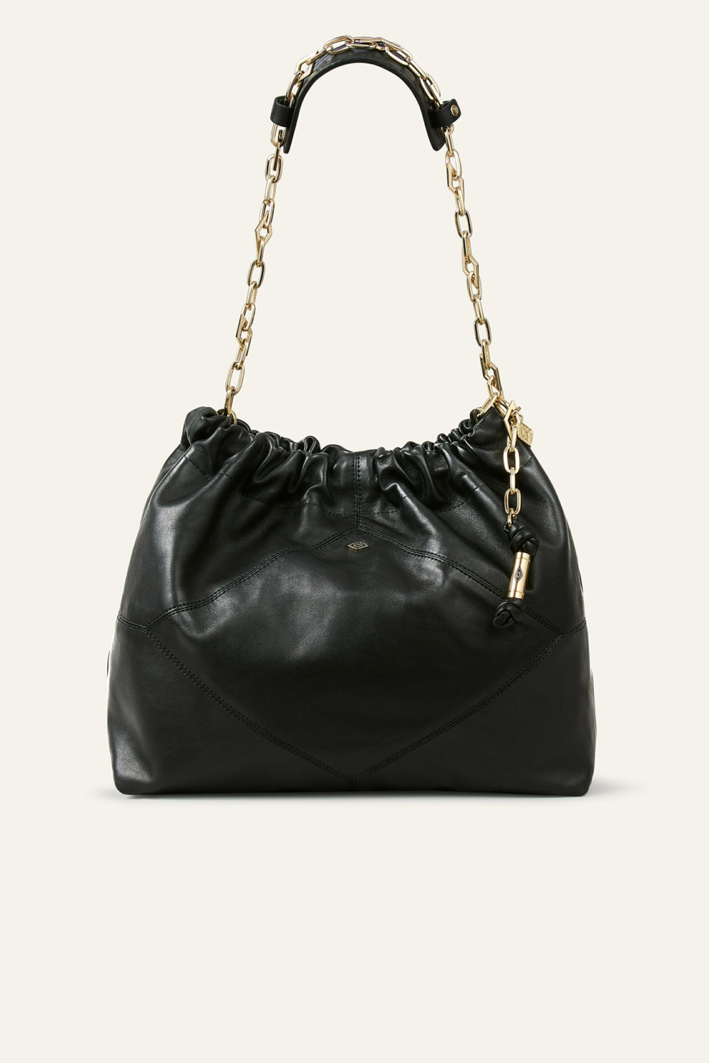Leather Tote Bag June Noir