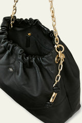 Leather Tote Bag June Noir