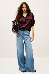 Flowing Shirt Canoli Bordeaux