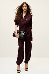 Flowing Jumpsuit Carmy Bordeaux