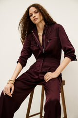 Flowing Jumpsuit Carmy Bordeaux