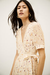 Wrap Maxi Dress Kris Ecru