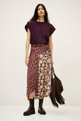 Midi-Length Skirt Ilixia Rouge