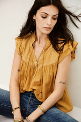 Sleeveless Top Janny Ecru