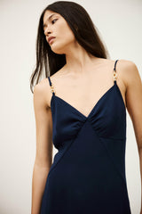 Maxi-Length Dress Clash Blue