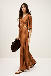 Maxi Dress Cylma Marron