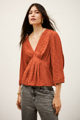 Blouse Shape Top Idol Orange