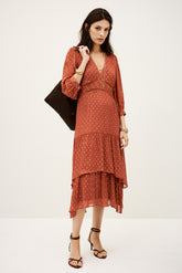Tiered Dress Maia Orange