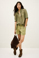 Short-Sleeved Shirt Mimi Kaki