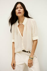 Short-Sleeved Shirt Mimi Ecru