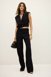 Straight-Leg Trousers Nistachio Marine