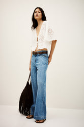 Openwork Top Olaya Ecru