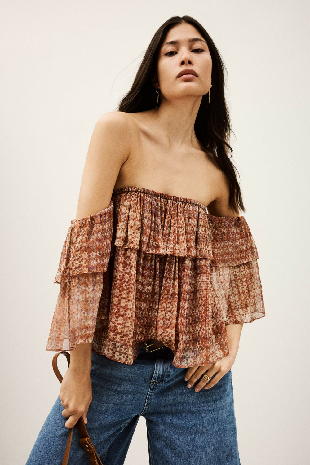 Bustier With Removable Sleeves Rush Rose