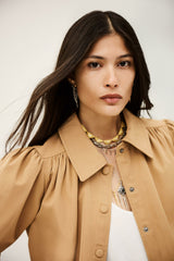 Ruffled Coat Icon Marron