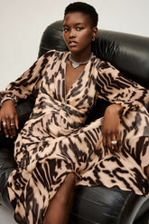 Midaxi-Length Dress Amor Rose