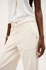 Jogging-Style Trousers Cali Ecru