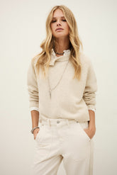 Cropped Jumper Corvy Ecru