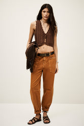Knitted Cardigan Samia Marron