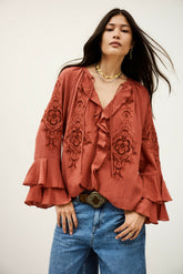 Flounced Blouse Omar Rose