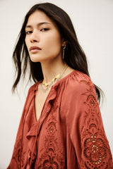 Flounced Blouse Omar Rose