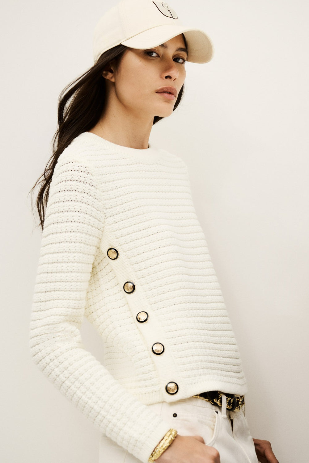Long-Sleeved Pullover Gael Ecru