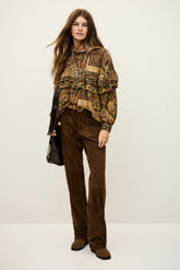 Wide-Leg Trousers Mossi Marron