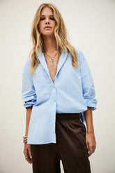 Oversize Shirt Adam Blue