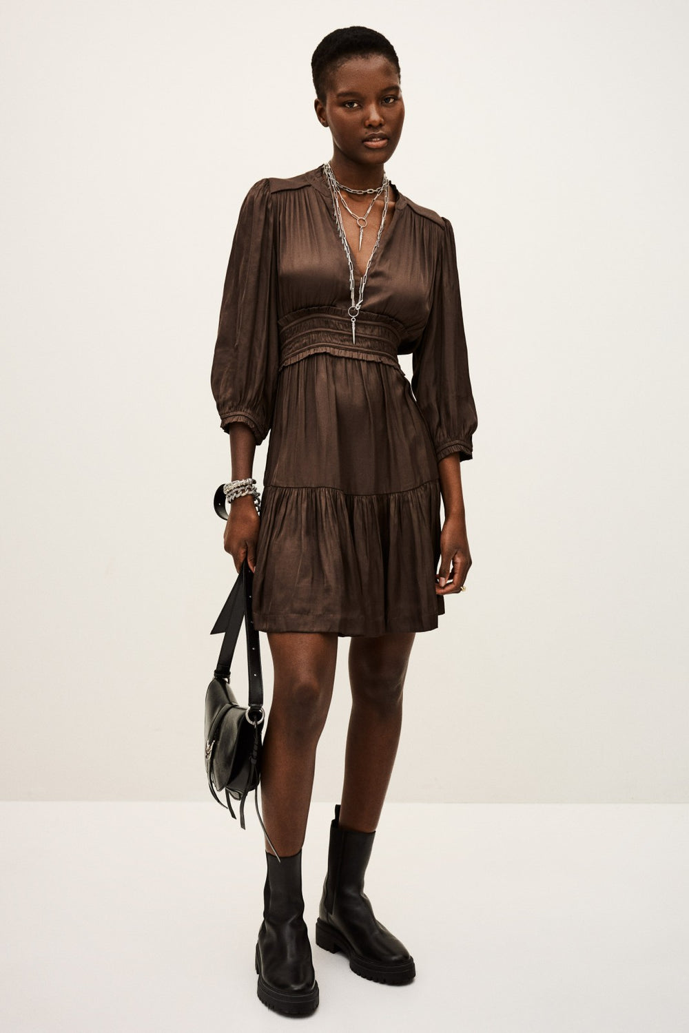 Short Dress Cyriala Chocolat