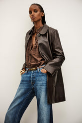 3/4-Length Coat Madie Marron