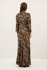 Midaxi-Length Dress Onoa Ocre