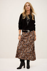 Midi Skirt Onintia Ocre
